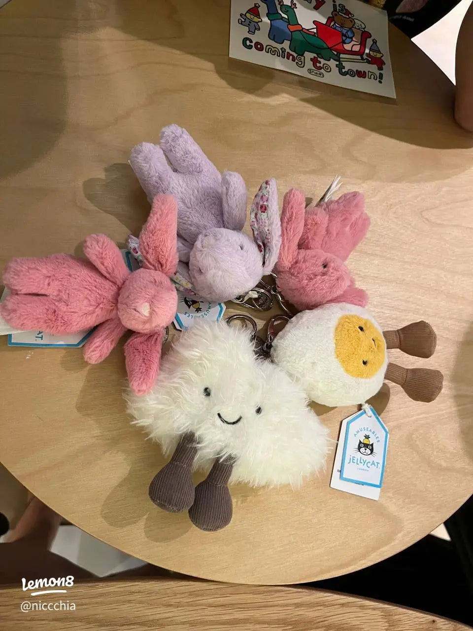 Jellycat Bag Charm Plush - Cute Animal Keychains Accessory